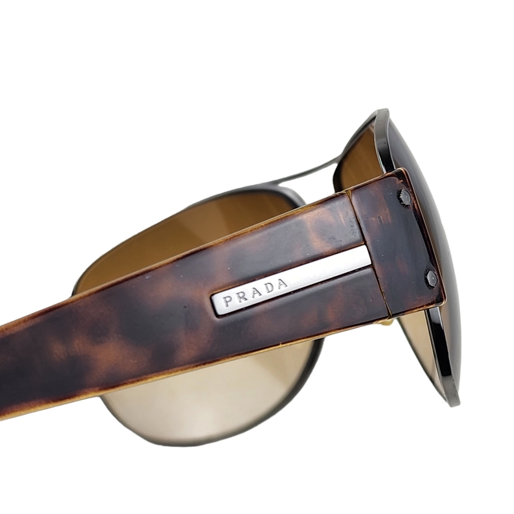 Prada Tortoise Shell Brown Designer Sunglasses Sp… - image 5